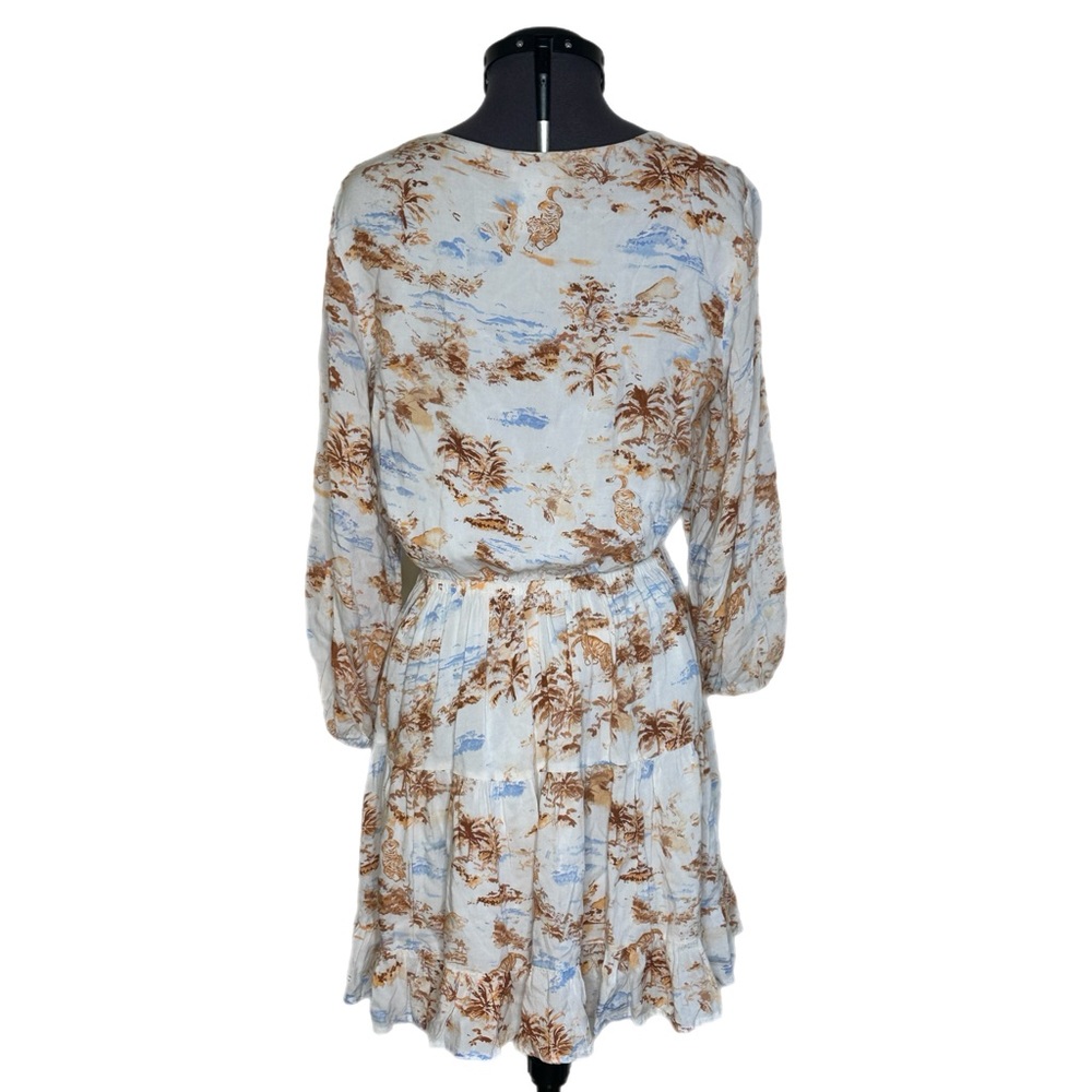 Anthropologie L Space Stay Golden Cover-Up Mini Dress View 3